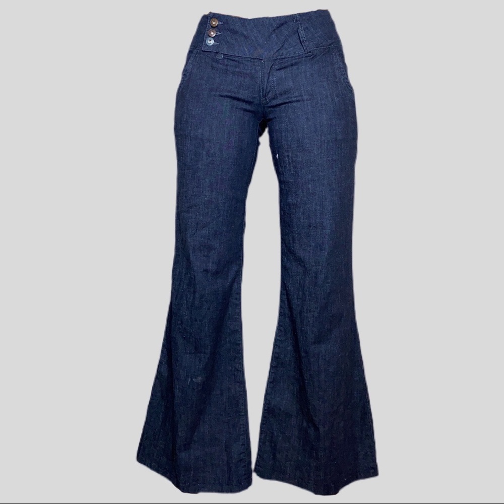 Y2K Lowrise Belted Flare Jeans